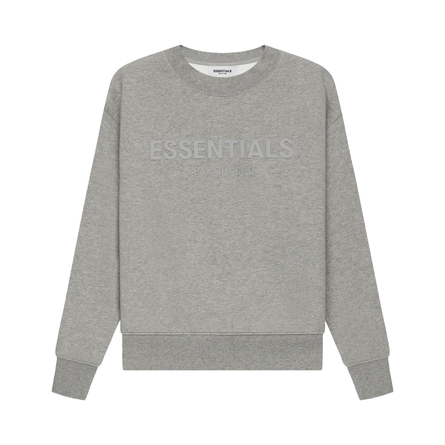 Детский пуловер с круглым вырезом Fear of God Essentials, темно-вересковый, овсяный 
Детский пуловер с круглым вырезом Fear of God Essentials, темно-вересковый, овсяный