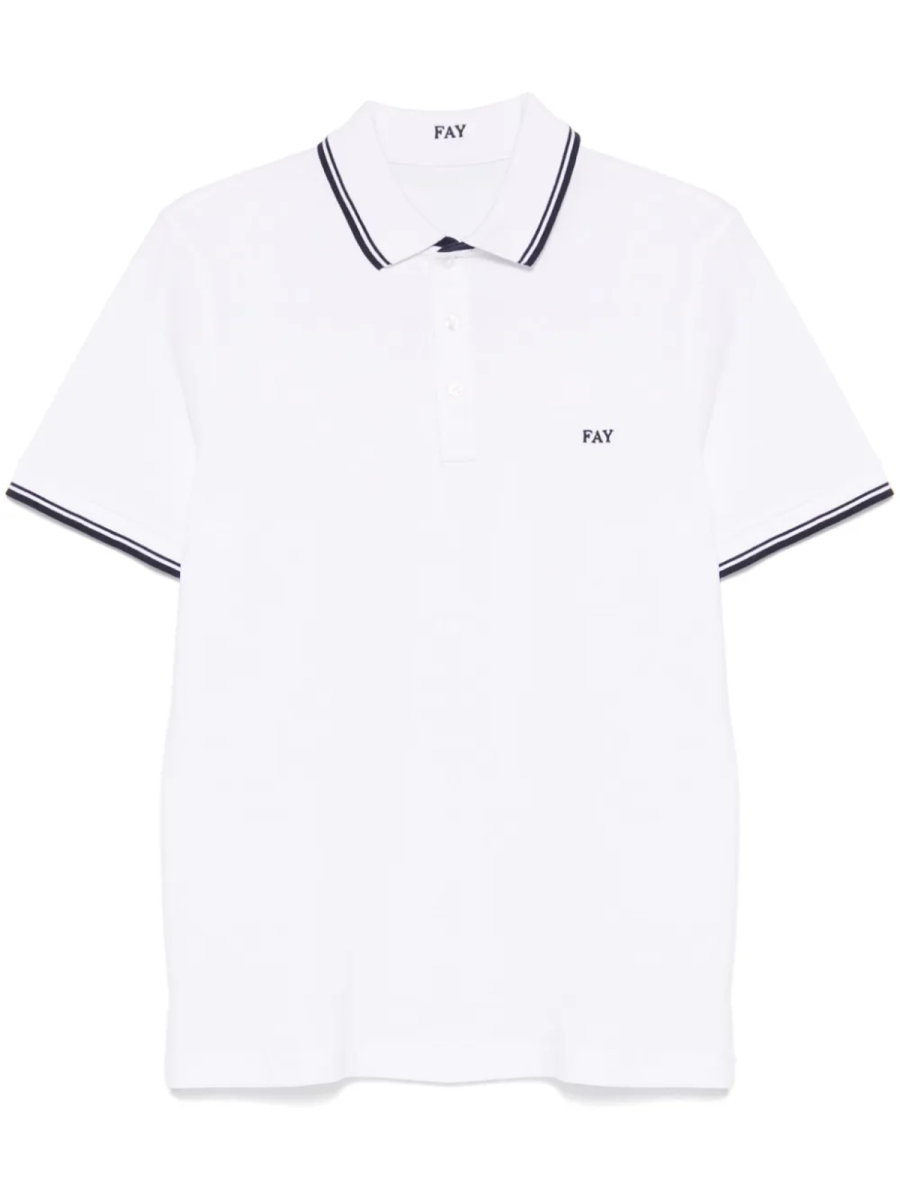 Fay рубашка поло из ткани пике, белый 
Fay рубашка поло из ткани пике, белый