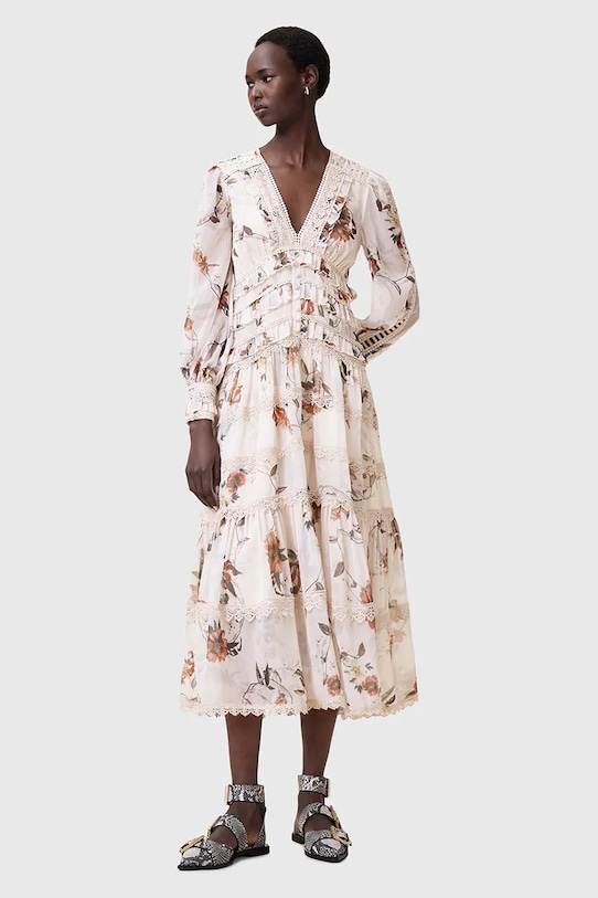 Платье Zora миди Allsaints, бежевый
Платье Zora миди Allsaints, бежевый