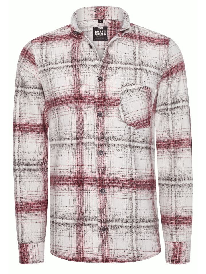 Рубашка дровосека фланелевая в цвете экрю/красный Rusty Neal
Рубашка дровосека фланелевая в цвете экрю/красный Rusty Neal