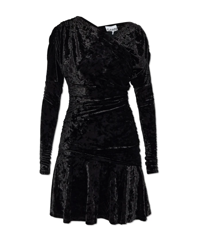 Бархатное платье Ganni, черный
Бархатное платье Ganni, черный