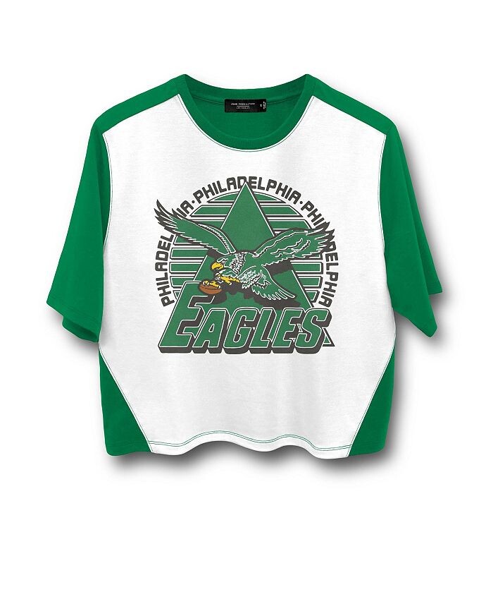 Женская укороченная футболка НФЛ Philadelphia Eagles с цветными блоками Junk Food Clothing, белый
Женская укороченная футболка НФЛ Philadelphia Eagles с цветными блоками Junk Food Clothing, белый