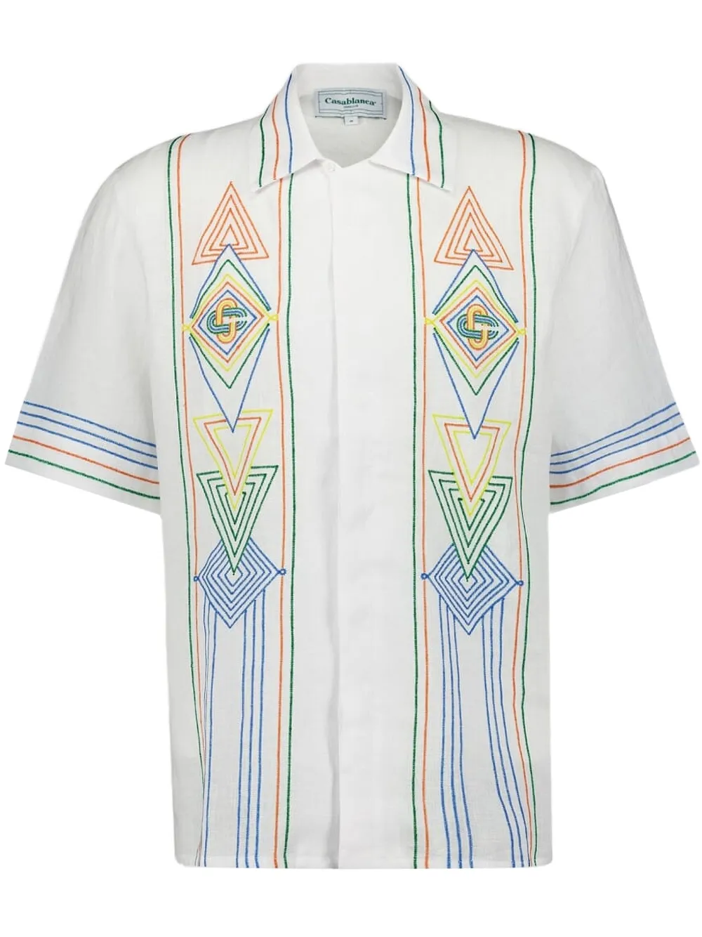 Рубашка с геометричной вышивкой CASABLANCA, белый
Рубашка с геометричной вышивкой CASABLANCA, белый