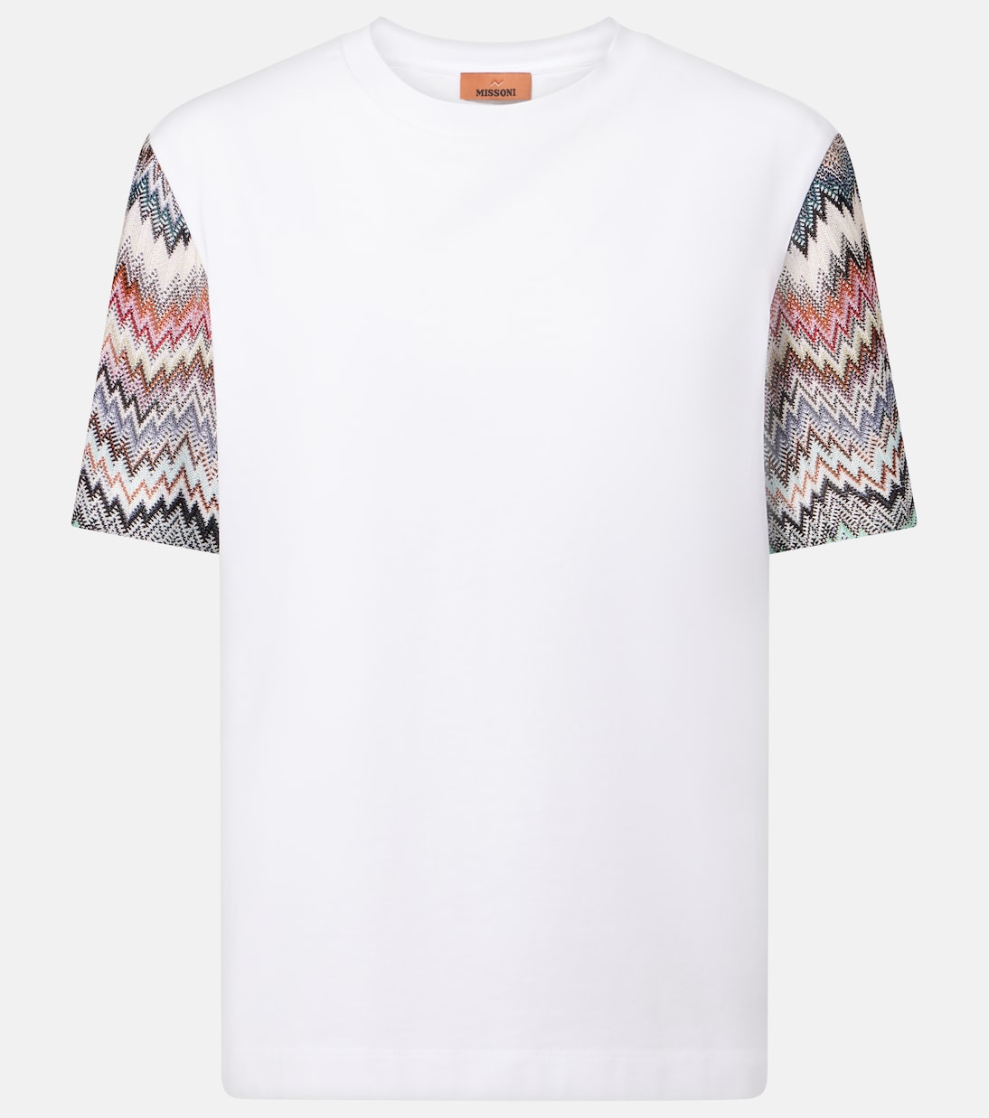 Футболка из хлопкового джерси с зигзагообразным узором Missoni, S01IO
Футболка из хлопкового джерси с зигзагообразным узором Missoni, S01IO