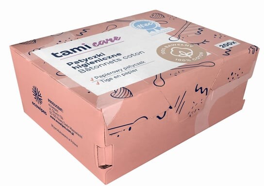 Бумажные гигиенические палочки Tami Care 200шт 7061 
Бумажные гигиенические палочки Tami Care 200шт 7061