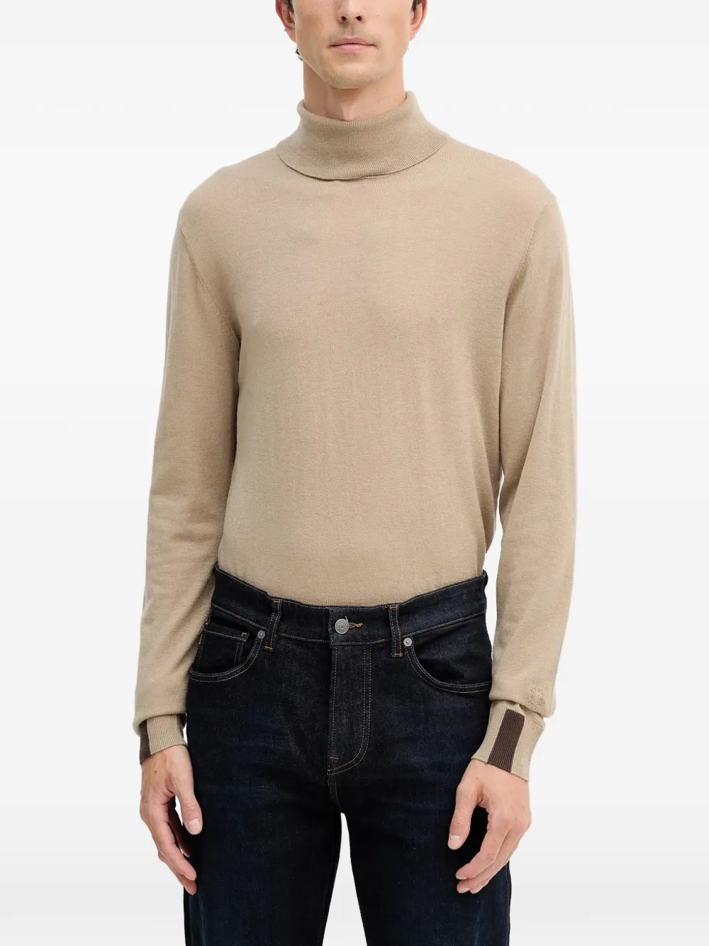 Свитер с воротником-стойкой Adam Mos Mosh, бежевый
Свитер с воротником-стойкой Adam Mos Mosh, бежевый