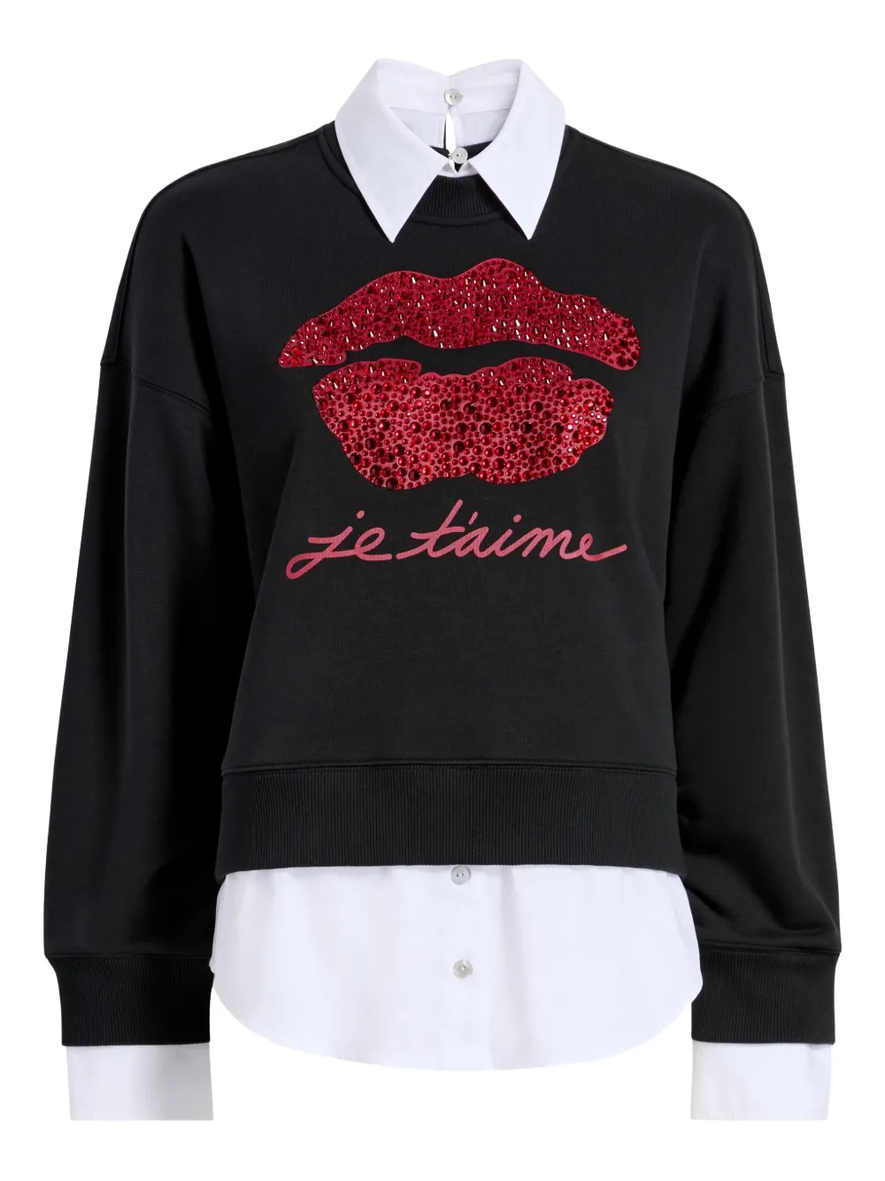 Толстовка Justina с кристаллами Cinq A Sept, черный
Толстовка Justina с кристаллами Cinq A Sept, черный