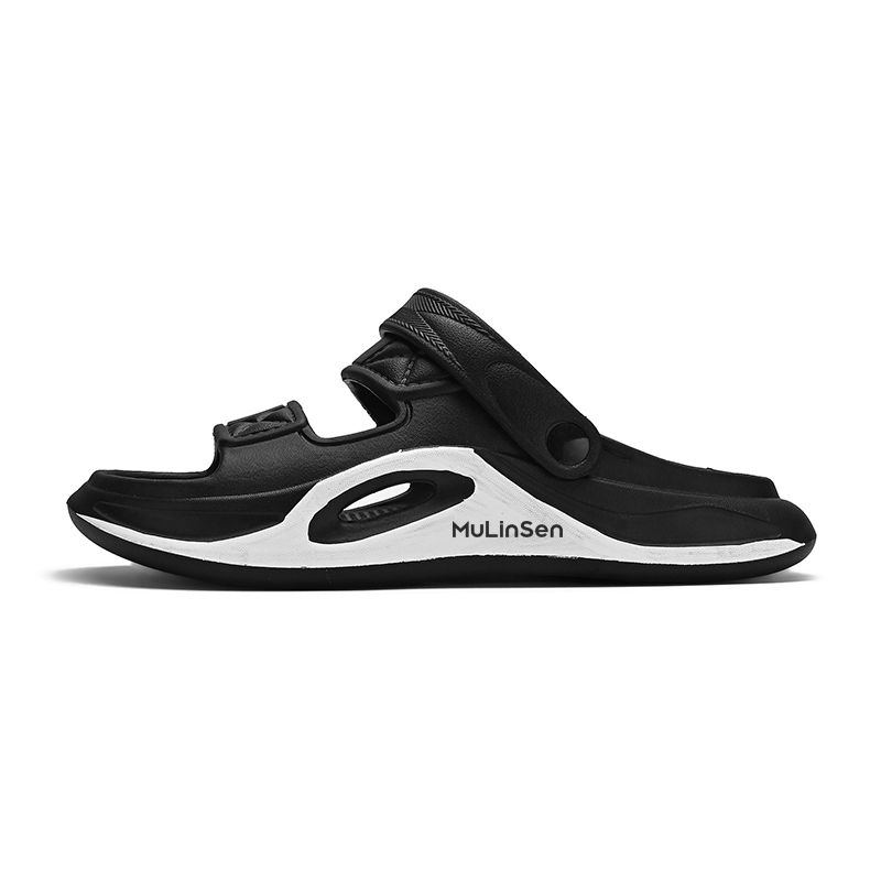 Mulinsen Пляжные сандалии мужские черно-белые, цвет Black White 
Mulinsen Пляжные сандалии мужские черно-белые, цвет Black White