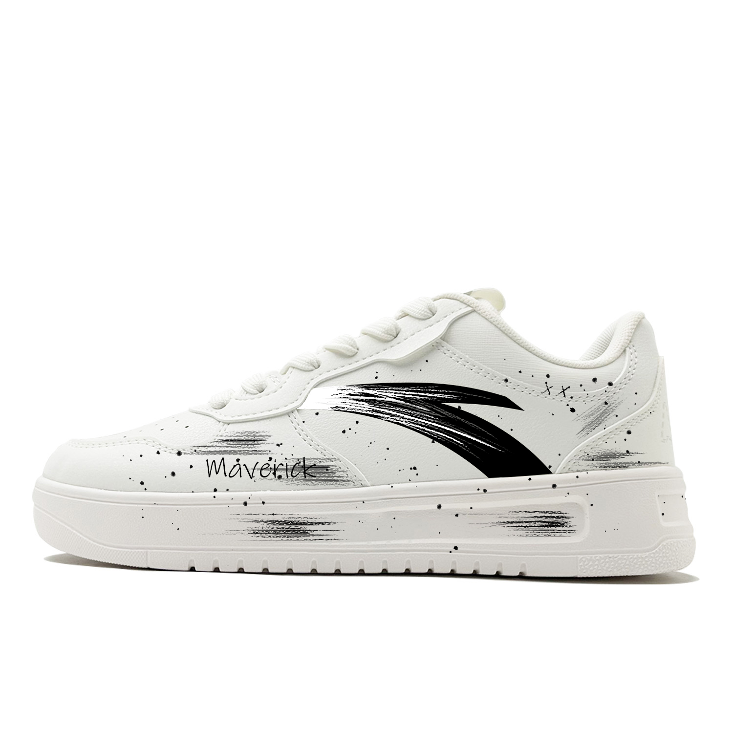 ANTA Мужские черные низкие кожаные кроссовки для скейтбординга с амортизацией и износостойкой подошвой
ANTA Мужские черные низкие кожаные кроссовки для скейтбординга с амортизацией и износостойкой подошвой