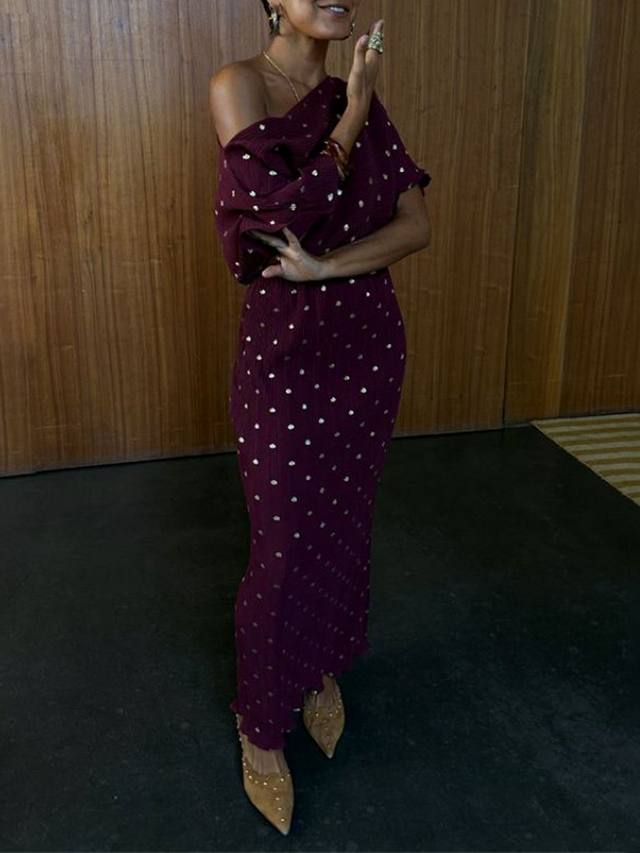 Платье миди Tilly Plisse Never Fully Dressed, Burgundy
Платье миди Tilly Plisse Never Fully Dressed, Burgundy