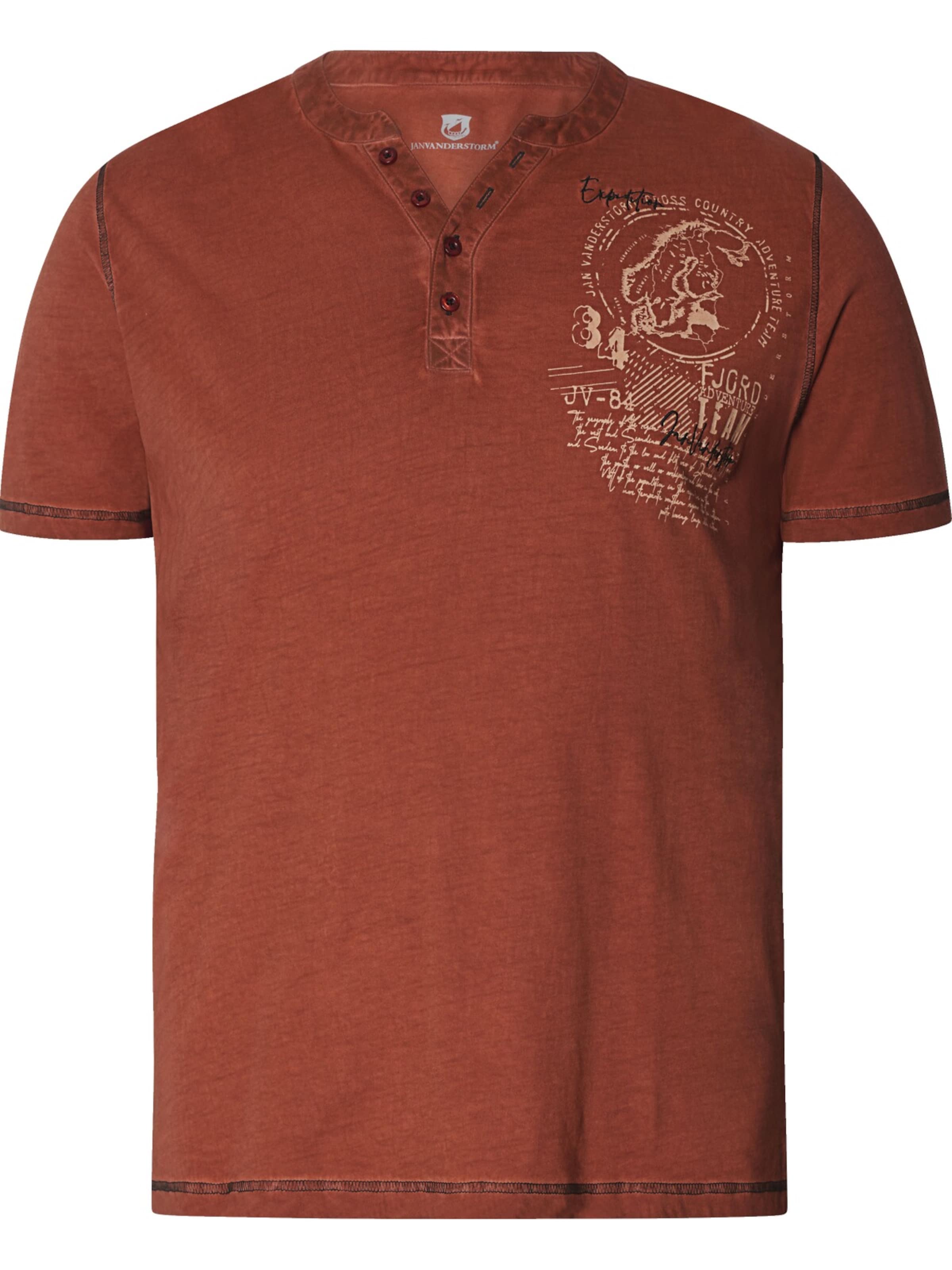 Jan Vanderstorm Футболка 'Godbert' в цвете Rusty Red
Jan Vanderstorm Футболка 'Godbert' в цвете Rusty Red