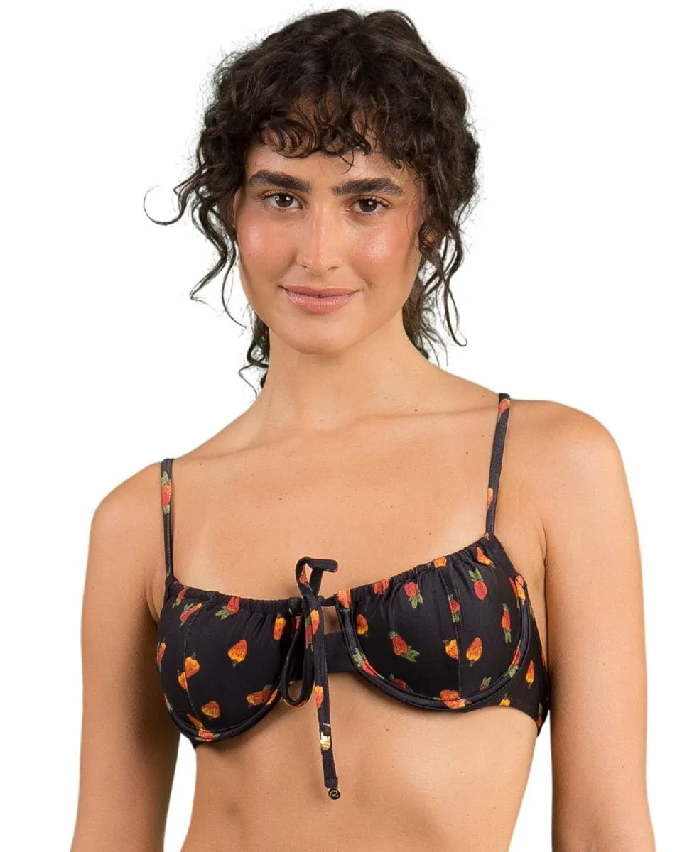 Утепленный лиф бикини-балконет с принтом Río de Sol, черный
Утепленный лиф бикини-балконет с принтом Río de Sol, черный