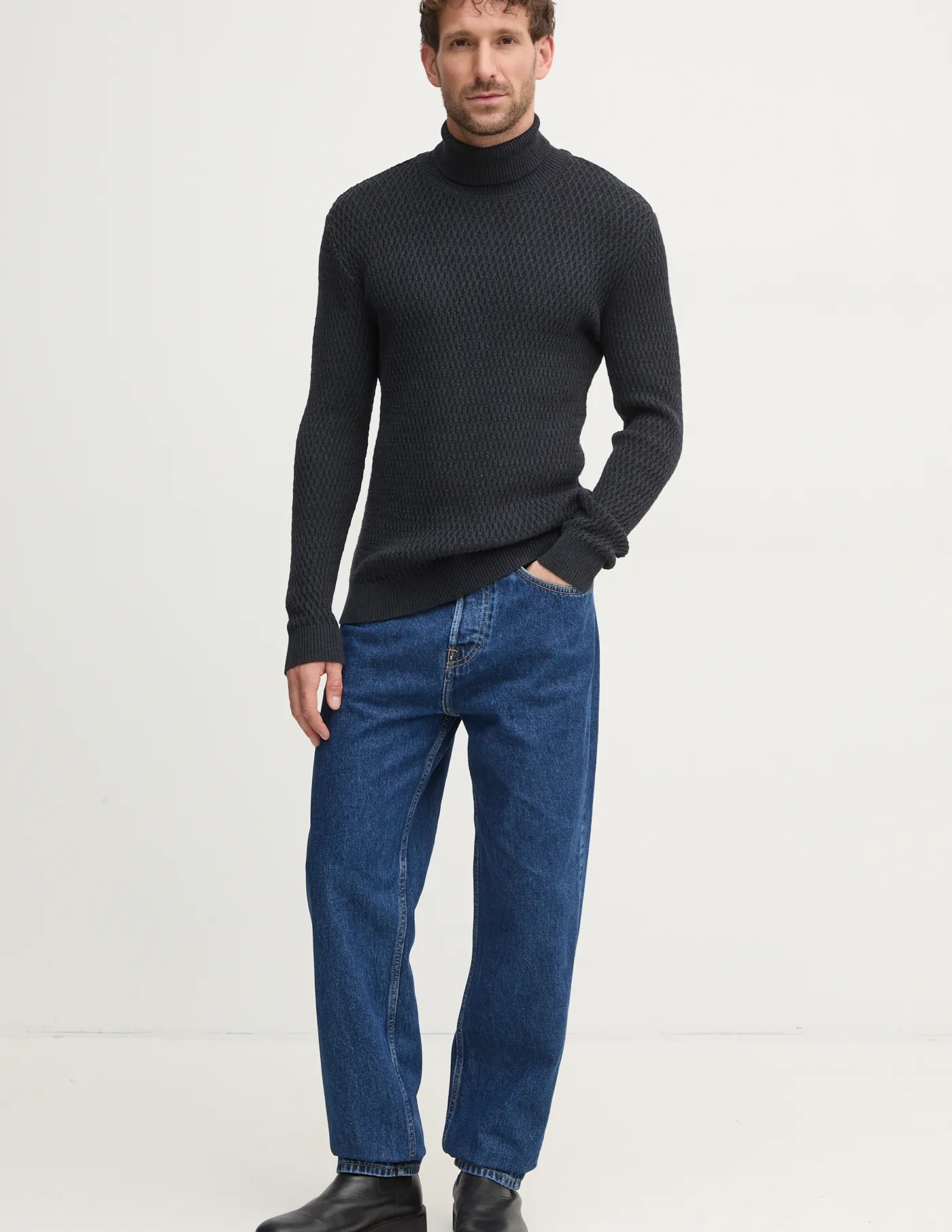 Хлопковый свитер Lindbergh, темно-синий 
Хлопковый свитер Lindbergh, темно-синий