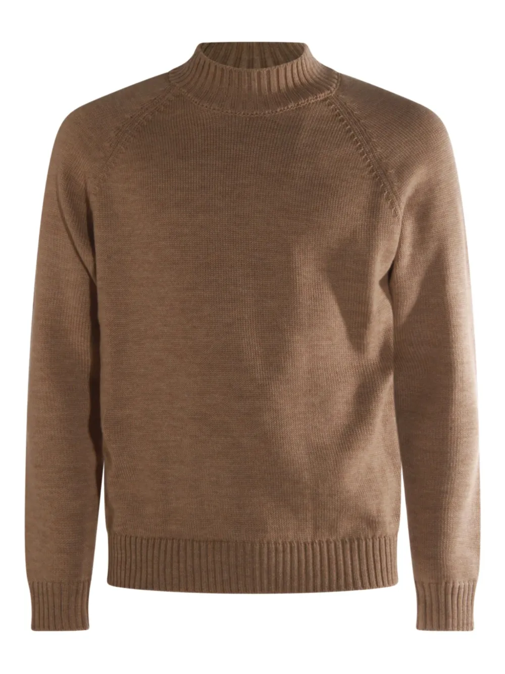Свитер с высоким воротом и рукавами реглан Zanone, коричневый
Свитер с высоким воротом и рукавами реглан Zanone, коричневый