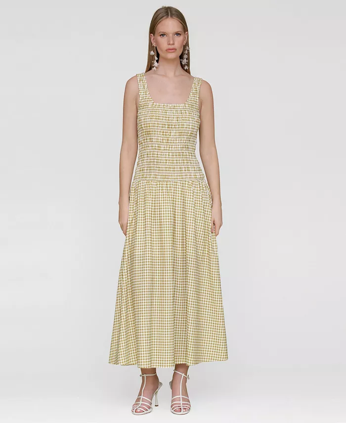 Женское макси-платье с заниженной талией и сборчатым лифом на бретелях Avec Les Filles, зеленый
Женское макси-платье с заниженной талией и сборчатым лифом на бретелях Avec Les Filles, зеленый