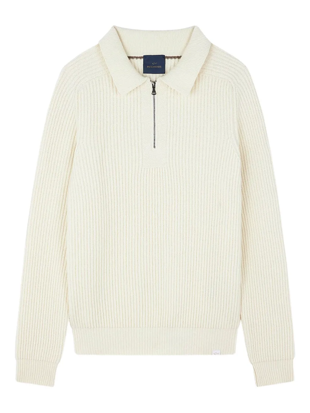 Свитер в рубчик на молнии до половины Paul & Shark, белый
Свитер в рубчик на молнии до половины Paul & Shark, белый