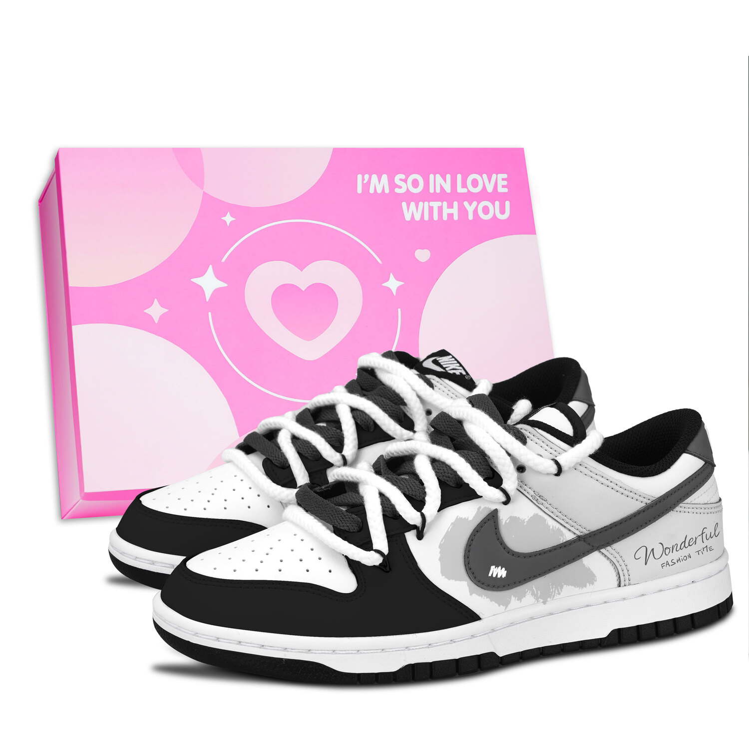 Nike Dunk Black White, Gray Tone Elegance Abrasion Resistant Low top Skateboard Shoes Unisex Gray
Nike Dunk Black White, Gray Tone Elegance Abrasion Resistant Low top Skateboard Shoes Unisex Gray