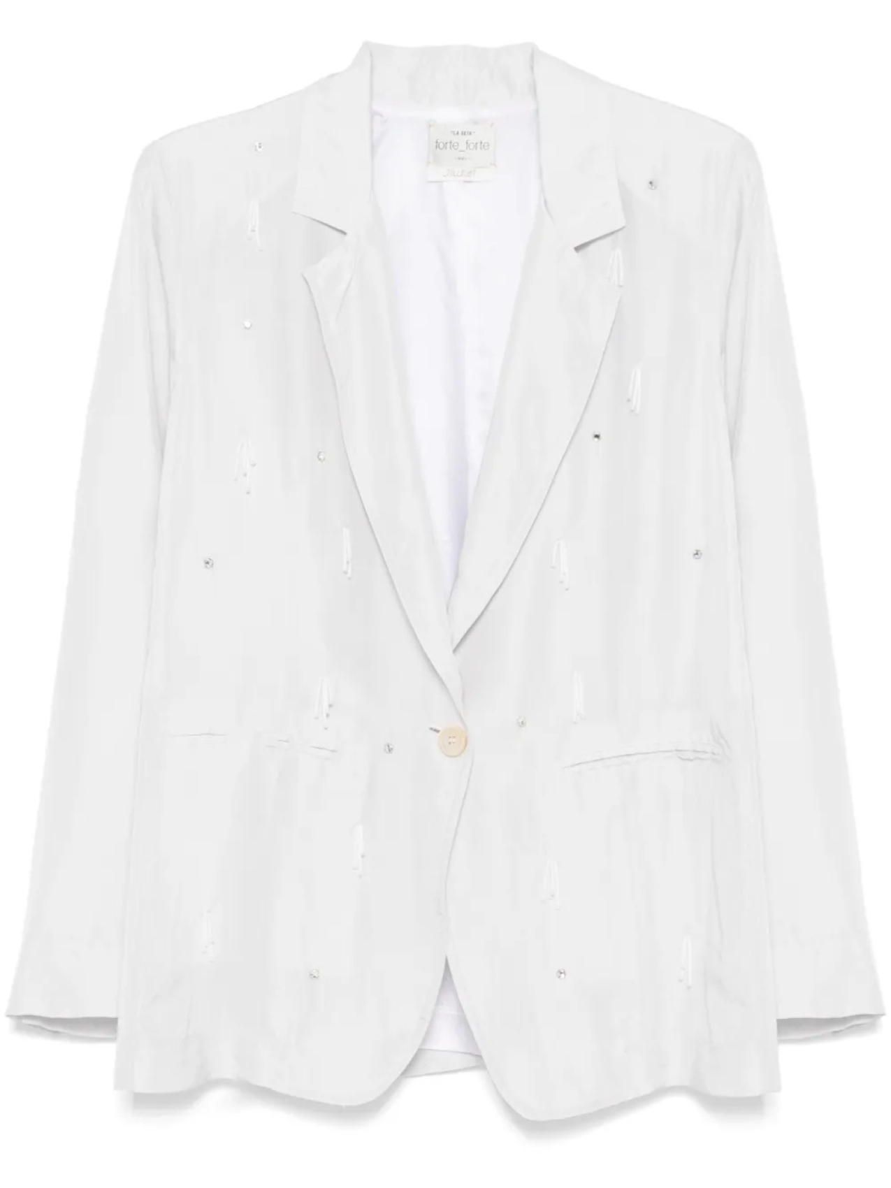 Пиджак с кристаллами Forte Forte, серый
Пиджак с кристаллами Forte Forte, серый