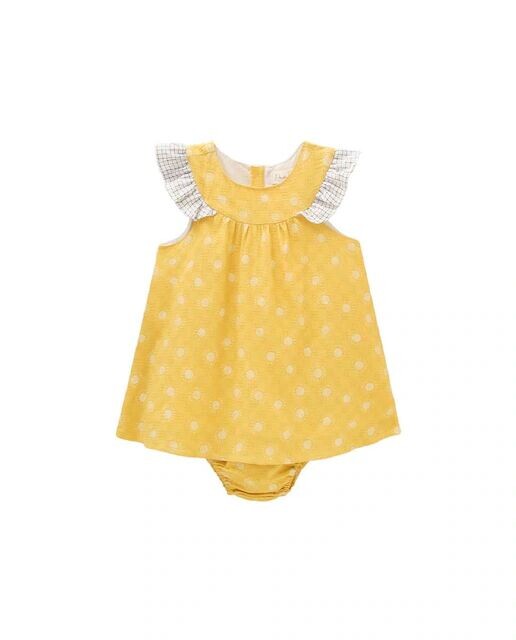 Платье для девочки с принтом «солнце» и трусиками в тон Dadati, горчичный
Платье для девочки с принтом «солнце» и трусиками в тон Dadati, горчичный