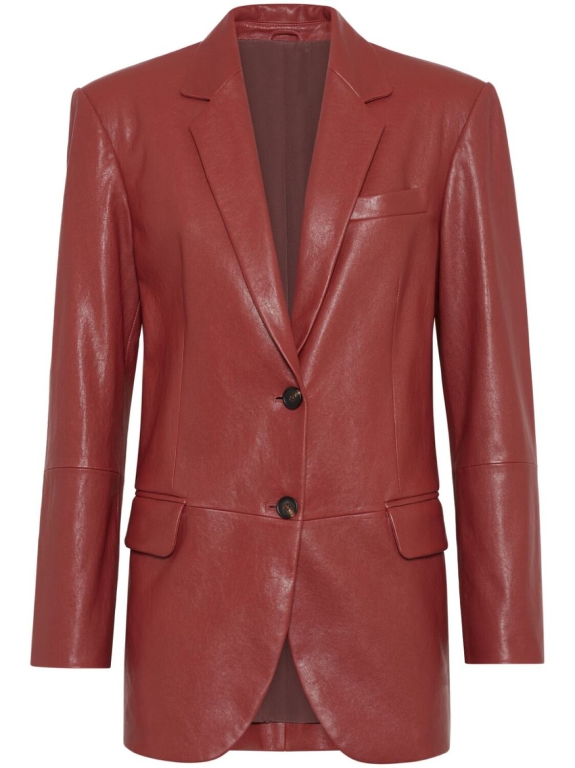 Кожаный блейзер Brunello Cucinelli, оранжевый
Кожаный блейзер Brunello Cucinelli, оранжевый