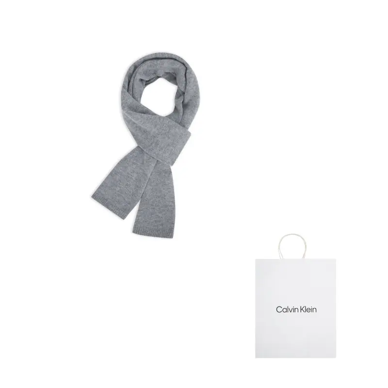 Calvin Klein Вязаный шарф мужской светло-серый, P7E-Light Gray
Calvin Klein Вязаный шарф мужской светло-серый, P7E-Light Gray
