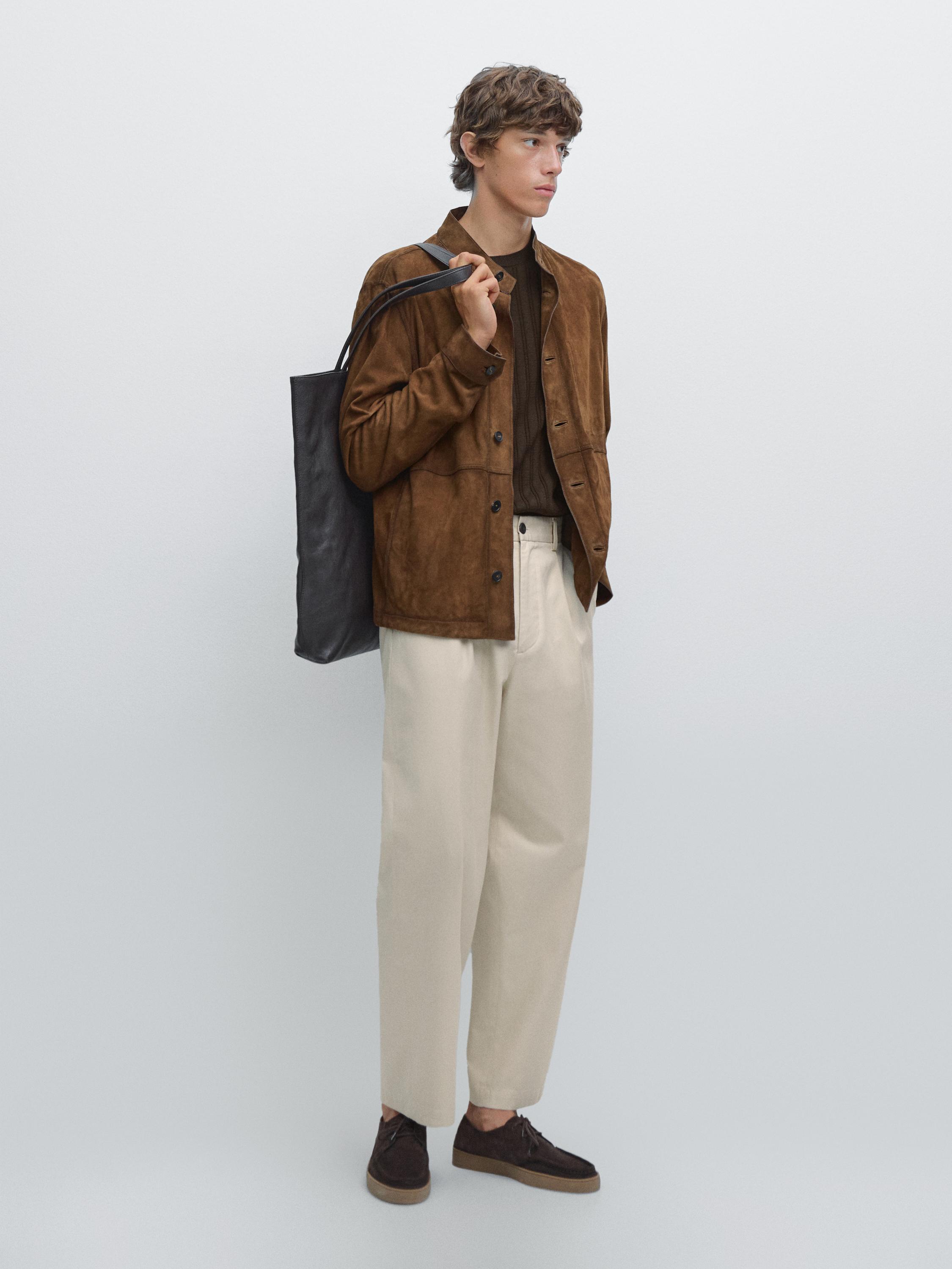 Брюки свободного кроя из 100% хлопка Massimo Dutti, кремовый
Брюки свободного кроя из 100% хлопка Massimo Dutti, кремовый