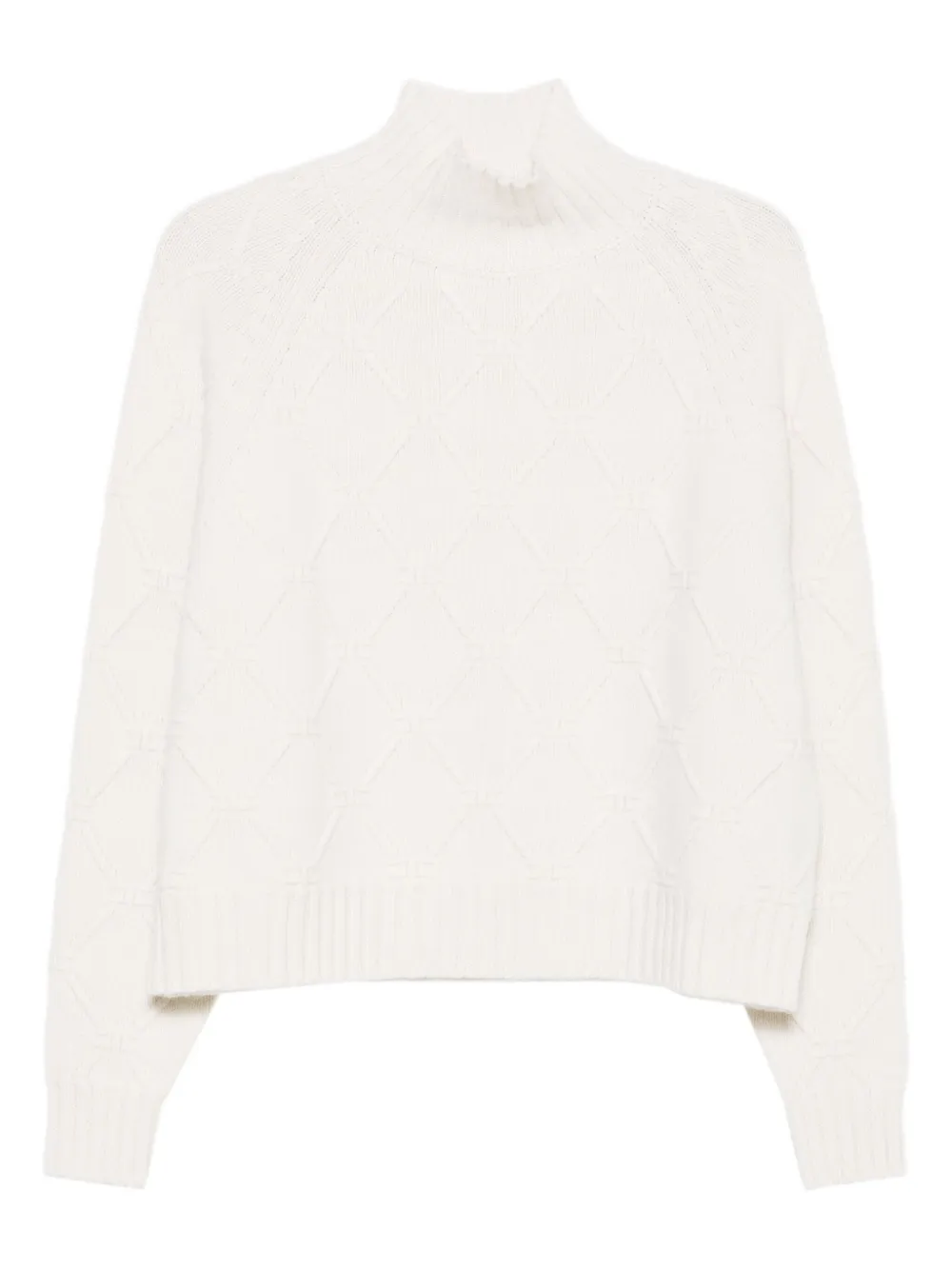 Свитер с высоким воротником Elisabetta Franchi, нейтральный
Свитер с высоким воротником Elisabetta Franchi, нейтральный