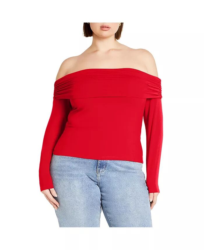 Трикотажный топ Jojo большого размера CITY CHIC, красный
Трикотажный топ Jojo большого размера CITY CHIC, красный