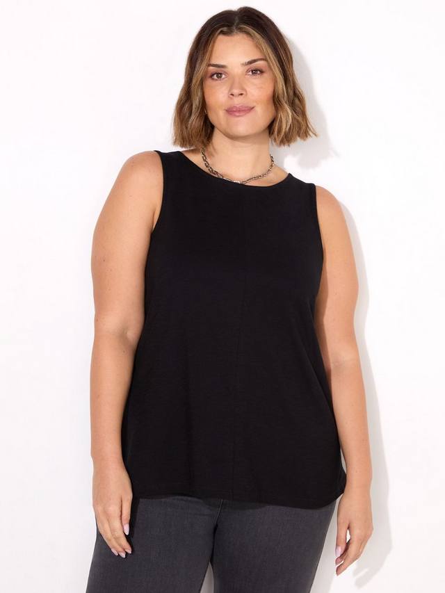 Топ-жилетка с круглым вырезом Live Unlimited, черный
Топ-жилетка с круглым вырезом Live Unlimited, черный