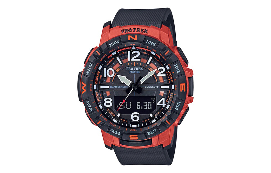 CASIO Часы Men PRO TREK Black Watch PRTB50-4, Black Dial
CASIO Часы Men PRO TREK Black Watch PRTB50-4, Black Dial