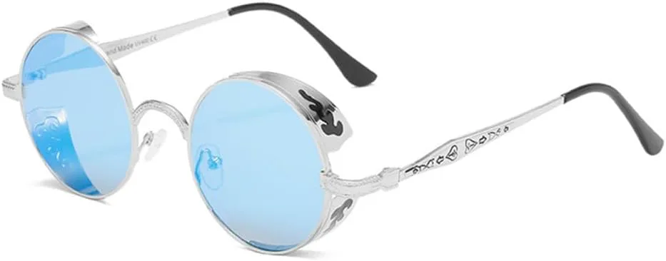 Красные солнцезащитные очки в стиле стимпанк для мужчин, круглые металлические, ретро-аксессуары для женщин, панк-очки, готические очки VFDHN, 8 Silver Mirror Blue
Красные солнцезащитные очки в стиле стимпанк для мужчин, круглые металлические, ретро-аксессуары для женщин, панк-очки, готические очки VFDHN, 8 Silver Mirror Blue