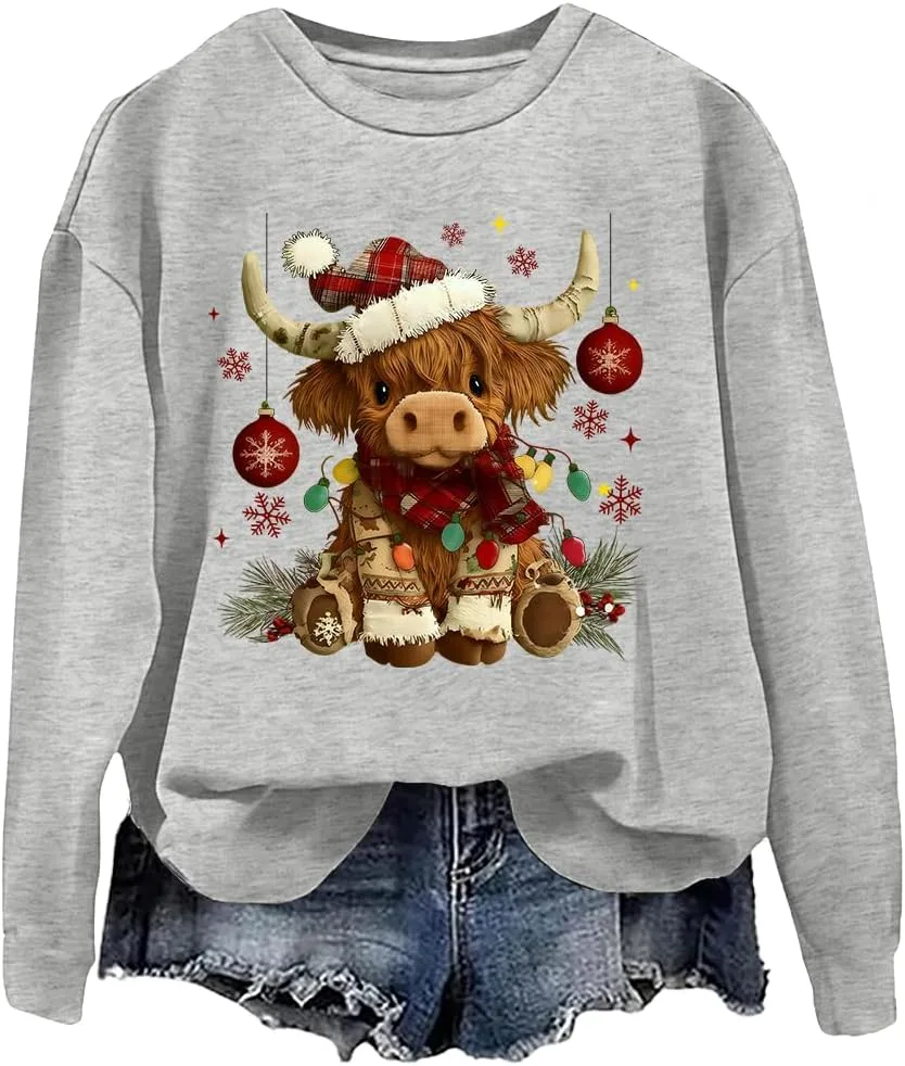 Свитшут с рождественской коровой Highland Cow woati
Свитшут с рождественской коровой Highland Cow woati