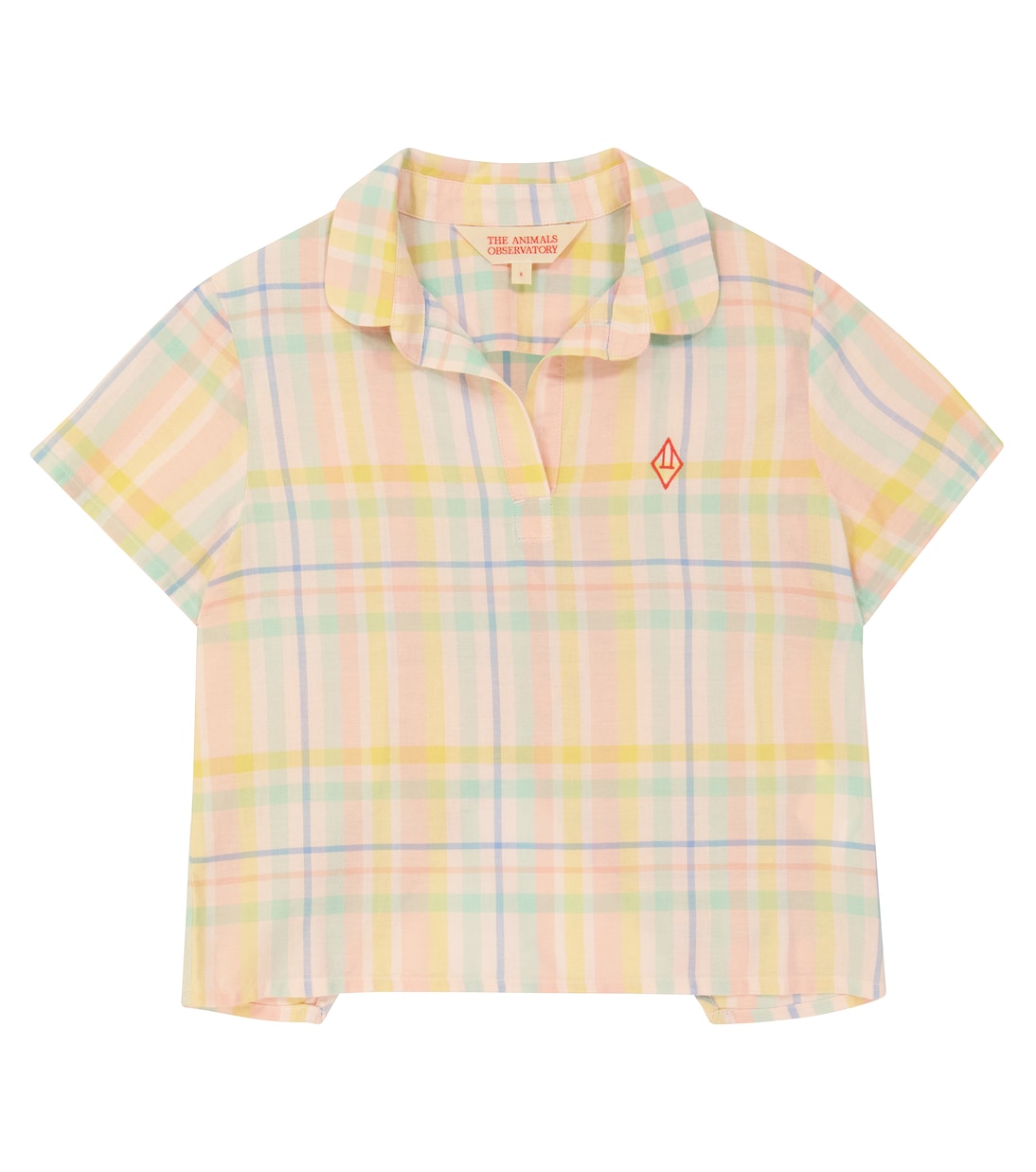 Хлопковая рубашка в клетку кенгуру The Animals Observatory, розовый
Хлопковая рубашка в клетку кенгуру The Animals Observatory, розовый