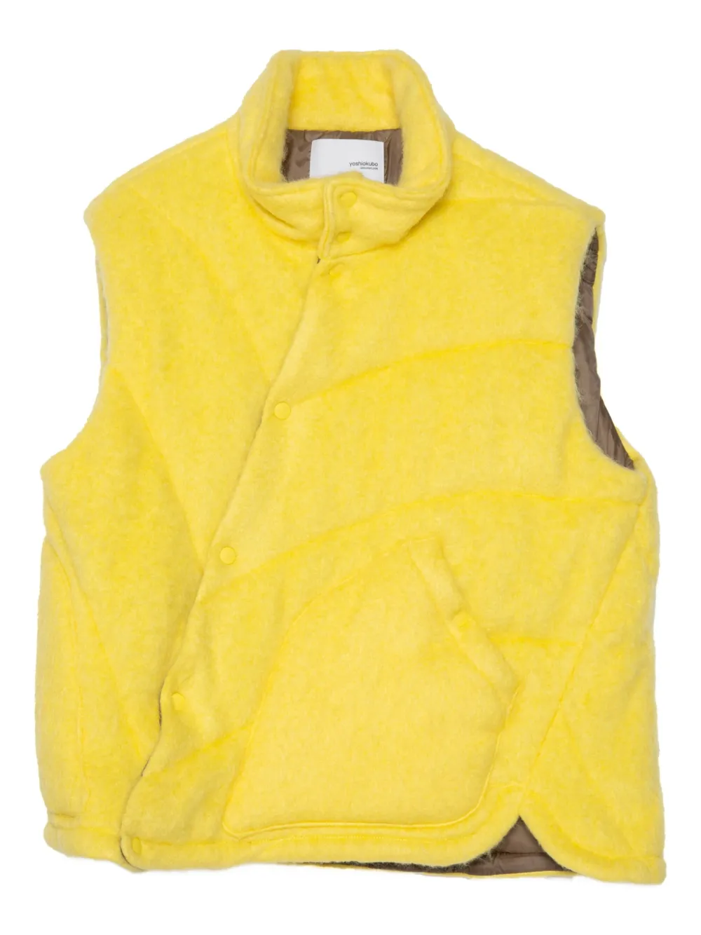 Стеганый жилет из шерсти Yoshiokubo, желтый
Стеганый жилет из шерсти Yoshiokubo, желтый