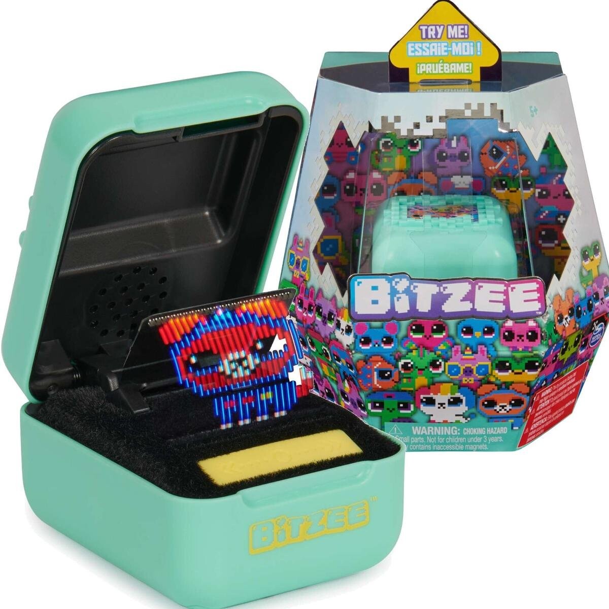 Интерактивный цифровой питомец Bitzee Голограмма виртуального питомца Spin Master
Интерактивный цифровой питомец Bitzee Голограмма виртуального питомца Spin Master