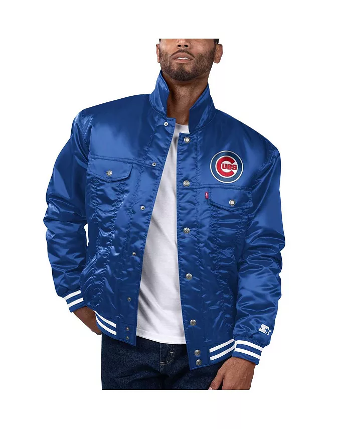 Мужская бейсбольная куртка Chicago Cubs Silver Tab на молнии с атласной подкладкой Levi's
Мужская бейсбольная куртка Chicago Cubs Silver Tab на молнии с атласной подкладкой Levi's