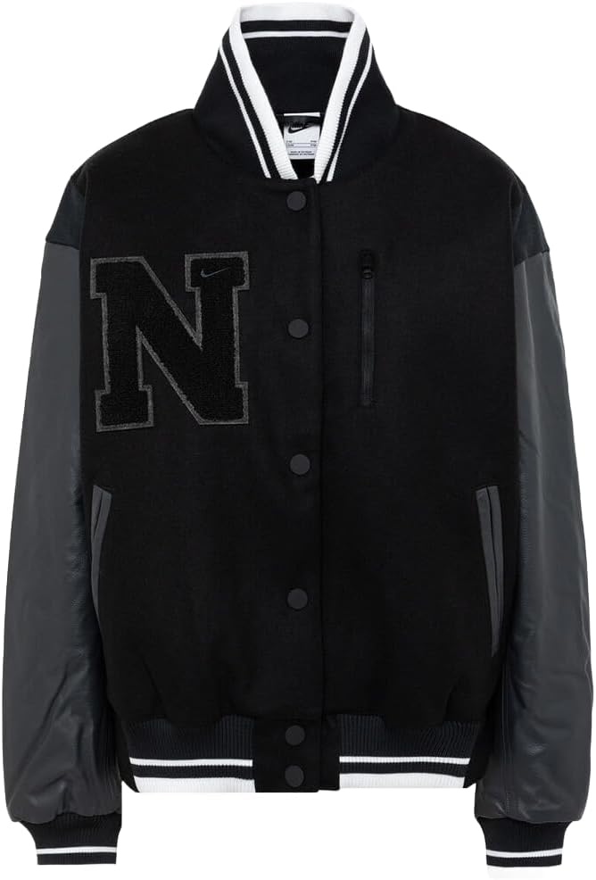 Nike Женская оверсайз куртка-разрушитель из шерсти для спортивной одежды, черный/антрацит/антрацит/антрацит/XL
Nike Женская оверсайз куртка-разрушитель из шерсти для спортивной одежды, черный/антрацит/антрацит/антрацит/XL