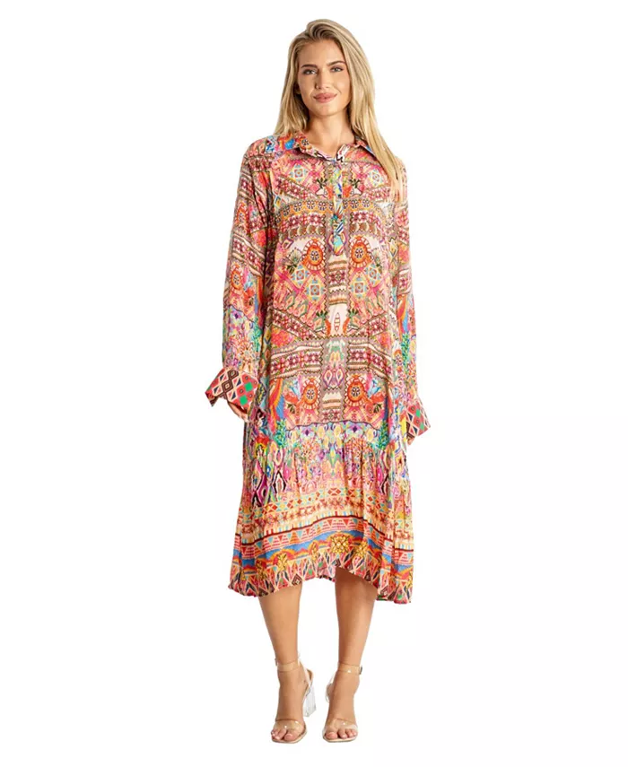 Женская удлиненная рубашка на пуговицах La Moda Clothing, мультиколор
Женская удлиненная рубашка на пуговицах La Moda Clothing, мультиколор