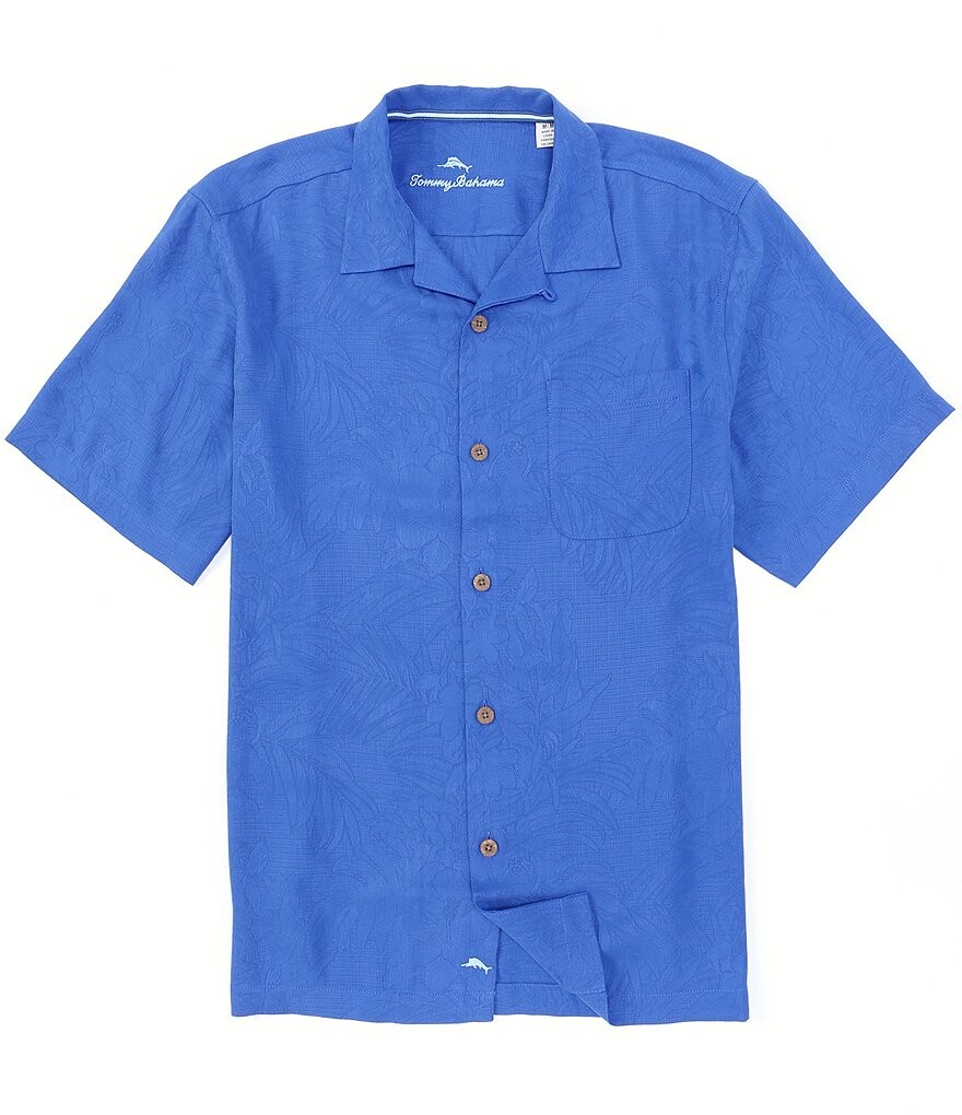 Tommy Bahama Big & Tall однотонная шелковая рубашка с короткими рукавами и тропическим островом, синий
Tommy Bahama Big & Tall однотонная шелковая рубашка с короткими рукавами и тропическим островом, синий