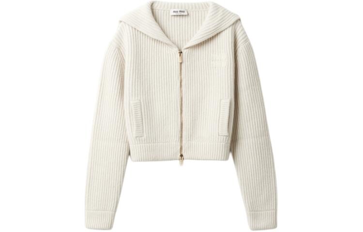 Кардиган женский Miu Miu, белый 
Кардиган женский Miu Miu, белый