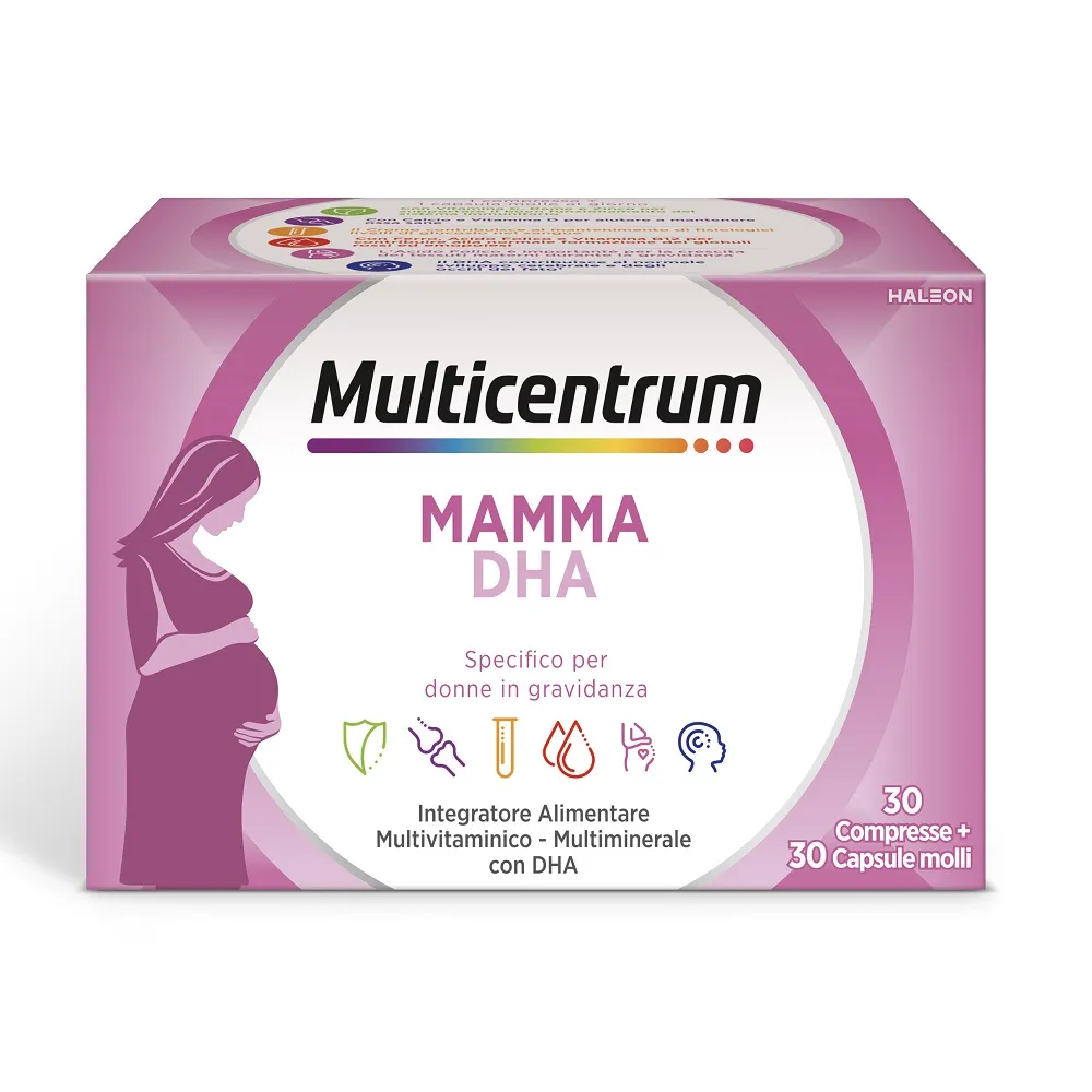 Multicentrum Mamma DHA 30 + 30 Добавка для беременных
Multicentrum Mamma DHA 30 + 30 Добавка для беременных