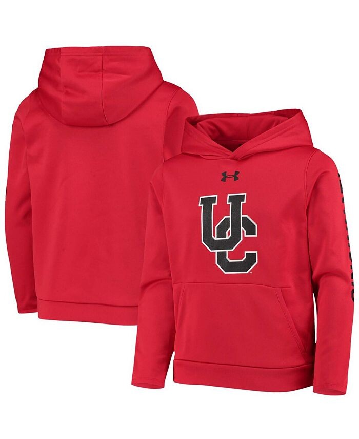 Красный флисовый пуловер с капюшоном для мальчиков и девочек Cincinnati Bearcats 2-Hit Under Armour, красный 
Красный флисовый пуловер с капюшоном для мальчиков и девочек Cincinnati Bearcats 2-Hit Under Armour, красный