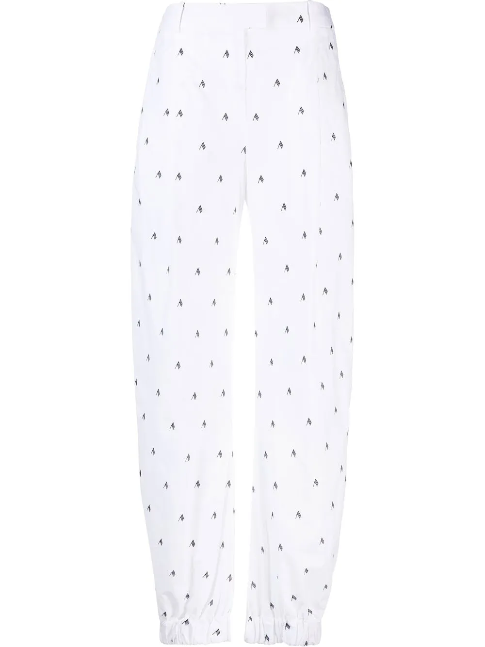 Брюки широкого кроя с завышенной талией и логотипом The Attico, белый
Брюки широкого кроя с завышенной талией и логотипом The Attico, белый