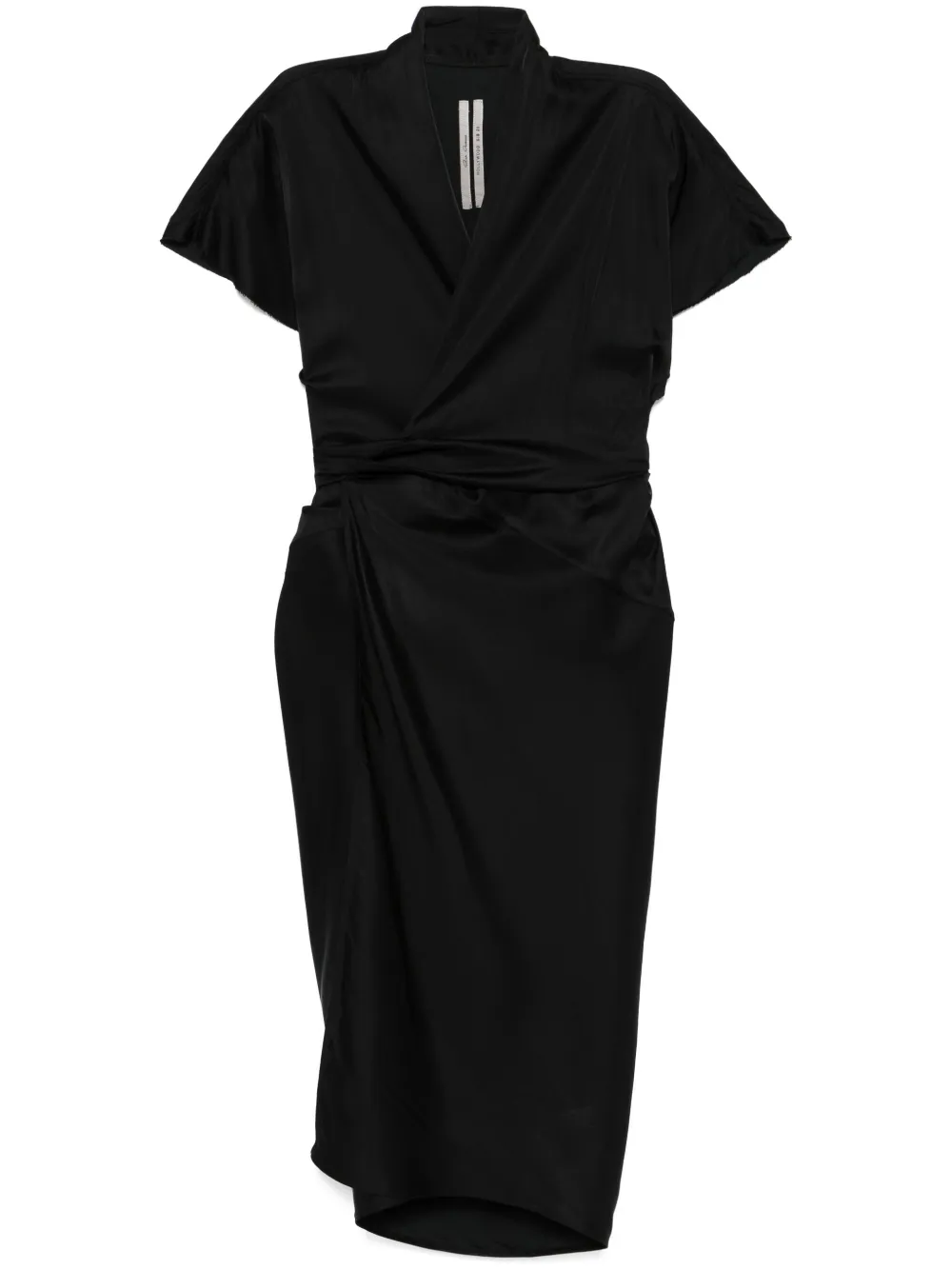 Платье миди с запахом Rick Owens, черный
Платье миди с запахом Rick Owens, черный