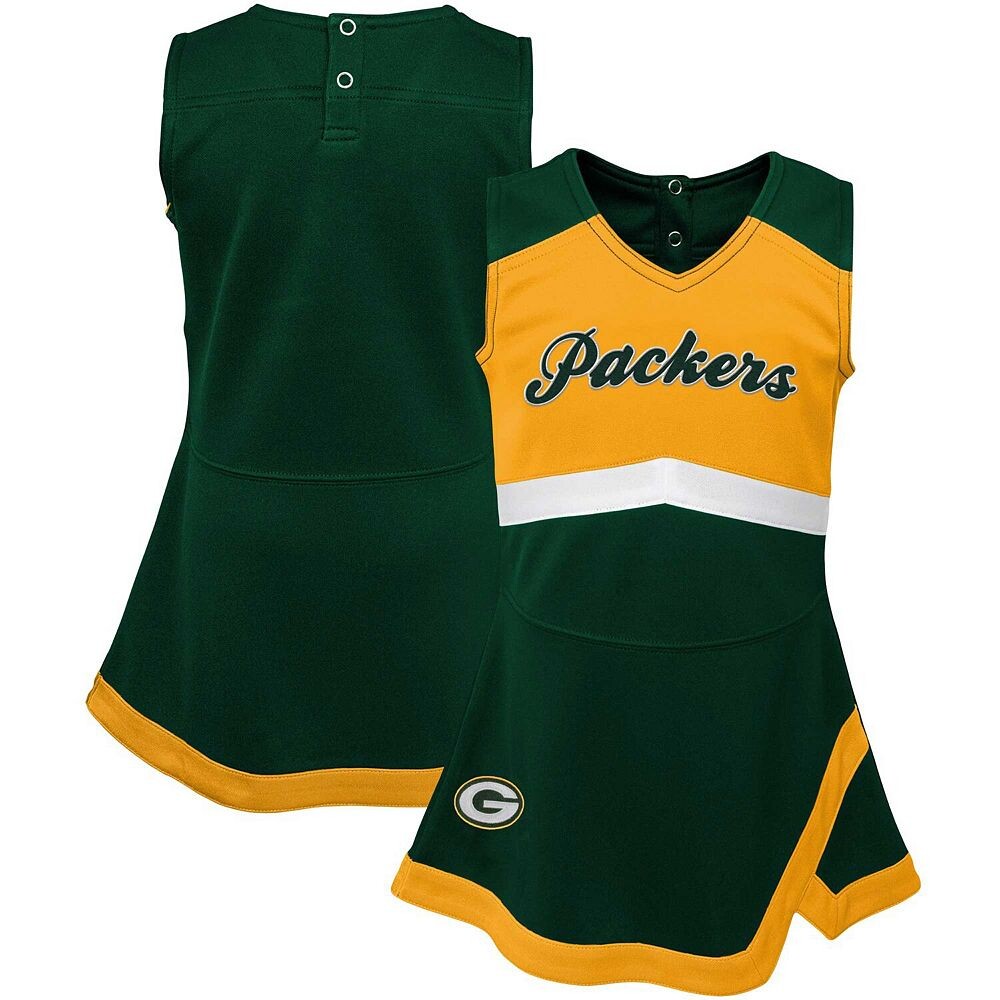 Платье-джемпер Green Bay Packers Cheer Captain для девочек-младенцев зеленого цвета Outerstuff, цвет Pkr Green
Платье-джемпер Green Bay Packers Cheer Captain для девочек-младенцев зеленого цвета Outerstuff, цвет Pkr Green