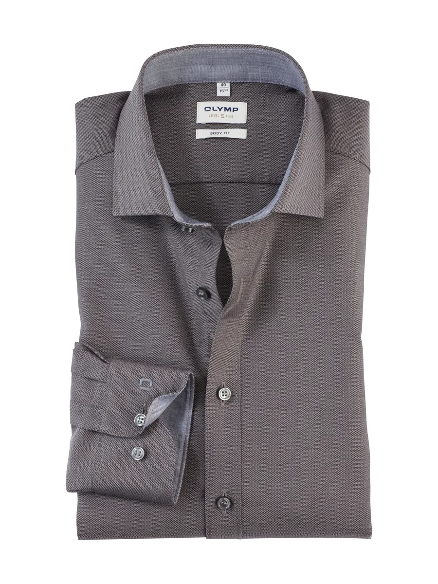 Деловая рубашка OLYMP "Level Five Body Fit", антрацит
Деловая рубашка OLYMP "Level Five Body Fit", антрацит