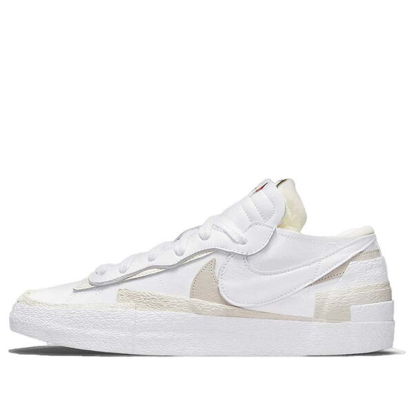 Кроссовки x sacai blazer low Nike, белый 
Кроссовки x sacai blazer low Nike, белый