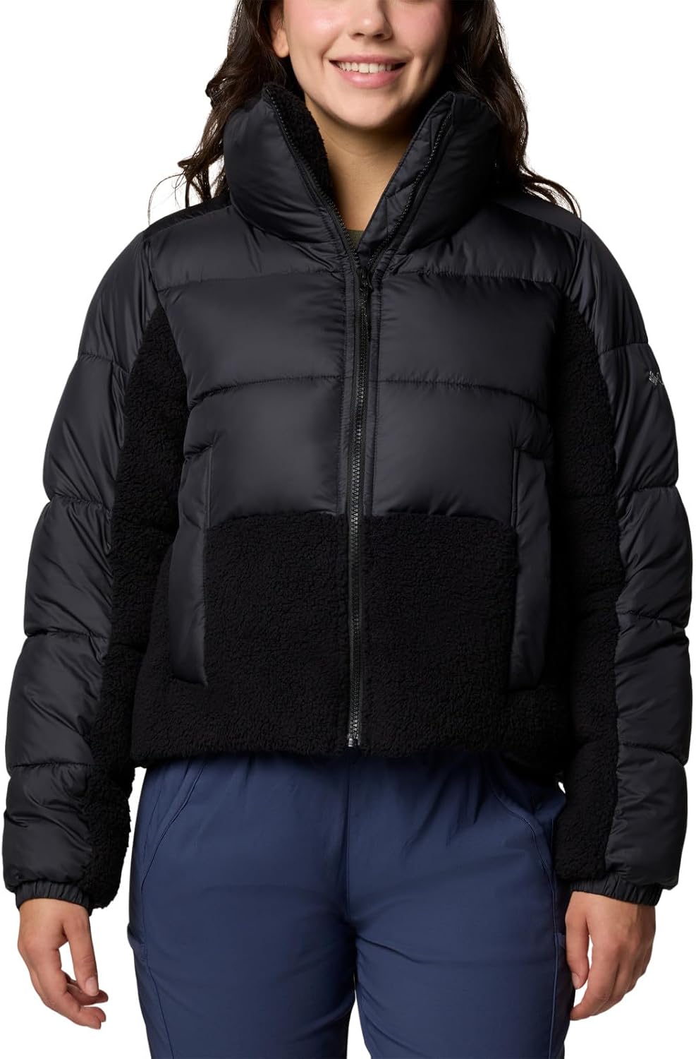 Columbia Womens Leadbetter Point II Sherpa Hybrid, Black
Columbia Womens Leadbetter Point II Sherpa Hybrid, Black