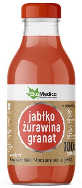 Ekamedica Sok Żurawina/Granatсок, 300 ml
Ekamedica Sok Żurawina/Granatсок, 300 ml
