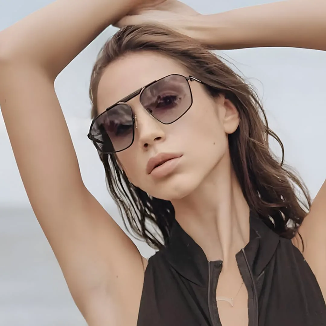 Солнцезащитные очки с защитой UV400 | Металлическая панк-оправа | Для женщин и мужчин | Для занятий спортом на открытом воздухе и вождения DSVIGF, Gold Brown
Солнцезащитные очки с защитой UV400 | Металлическая панк-оправа | Для женщин и мужчин | Для занятий спортом на открытом воздухе и вождения DSVIGF, Gold Brown